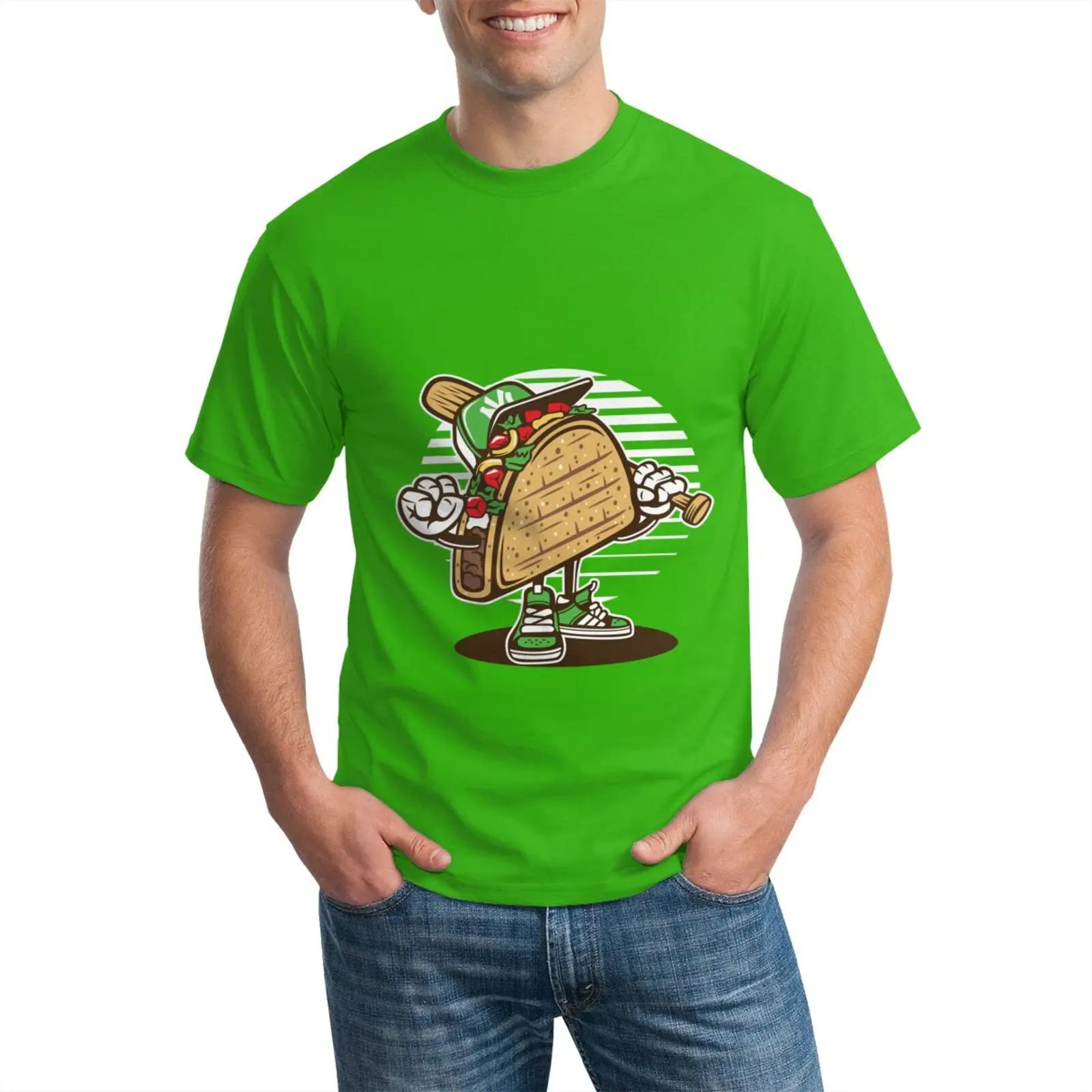 

2021 summer hot sale men's casual T-shirt printing personality short-sleeved breathable short-sleeved 100% cotton T-shirt