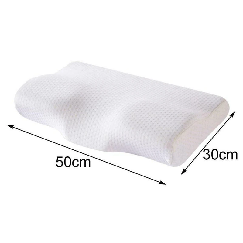 

Visco Memory Foam Neck Pillow No Smell Slow Rebound Health Protect Cervical Neck Care for Adults Teens Bedding Pillows 50*30*11