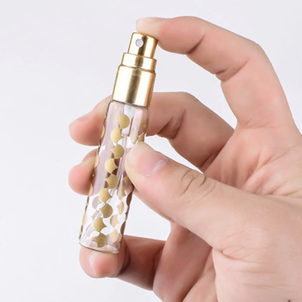 

Empty Glass Spray Bottle 10ml, Japan Flowers Printed Perfume Atomizer Bottle Refillable Portable Perfume Bottle Fine Mist Spray