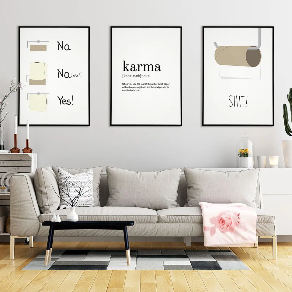 Забавный постер для ванной Юмористические художественные плакаты и принты