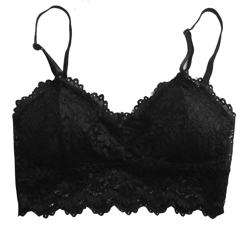 

Women Sexy Lingerie Bralette Plus Size Women Vest Bras Breathable lace V-Neck Sexy Underwear Ropa Interior Femenina