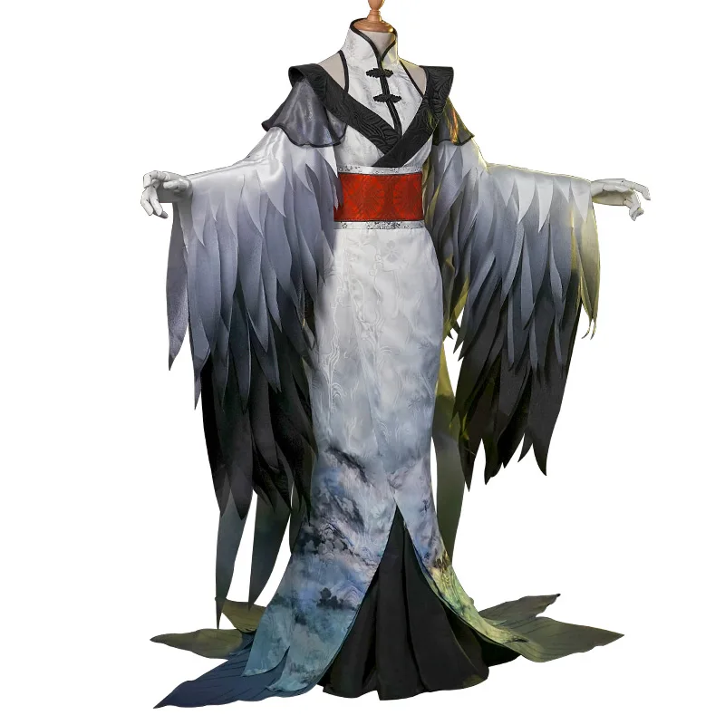 

Anime! Identity V Michiko Crane JingYueHeYing Monitor Dancing Girl Beauty Elegant Dress Uniform Cosplay Costume Free Shipping