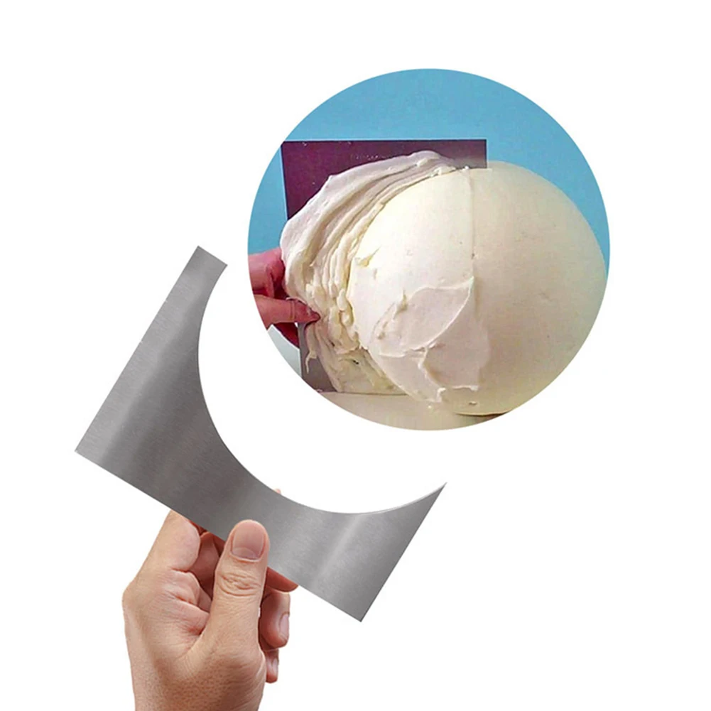 Высокое качество нержавеющая сталь крем Гладкий край торта шпатель выпечки