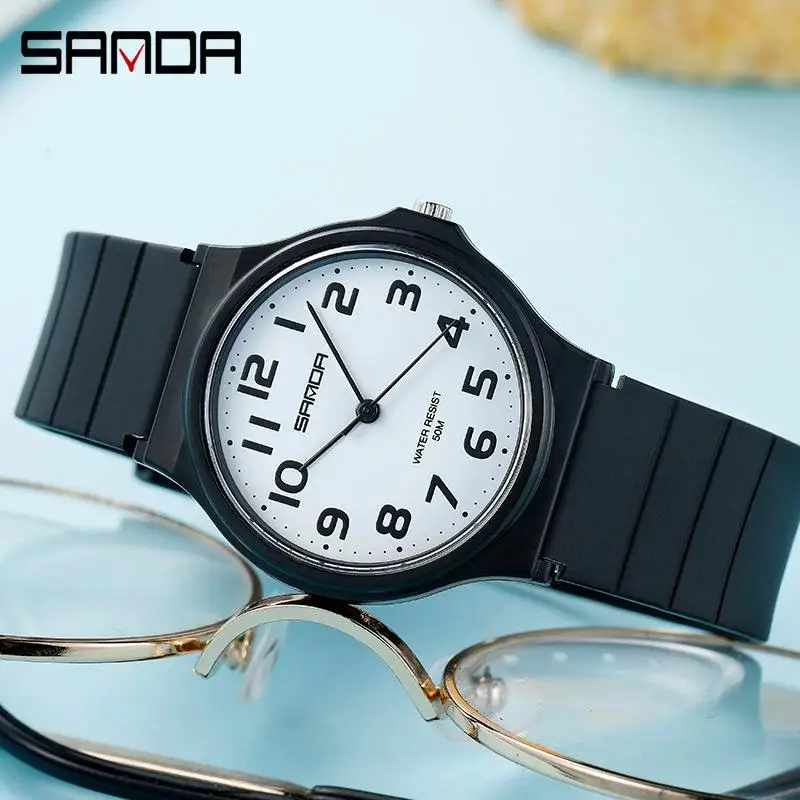 Relogio Feminino Sanda Лидирующий бренд женские часы Роскошные Аналоговые Спортивные