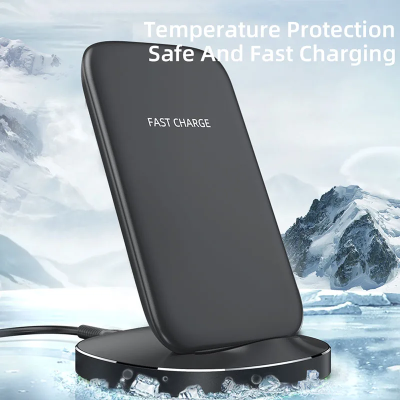 

Essager 15W Qi Wireless Charger Stand Fast Charging For iPhone 12 11 Pro Xs Max Induction Charger Station For Samsung Xiaomi