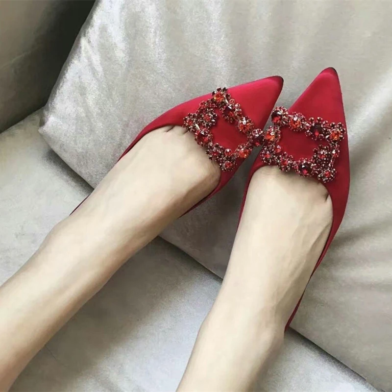 Women Heels Summer Pointed Thin Heel Inside Microfiber Colorful Female High Fashion Brand Ladies Work Shoes 2020 New Style | Обувь