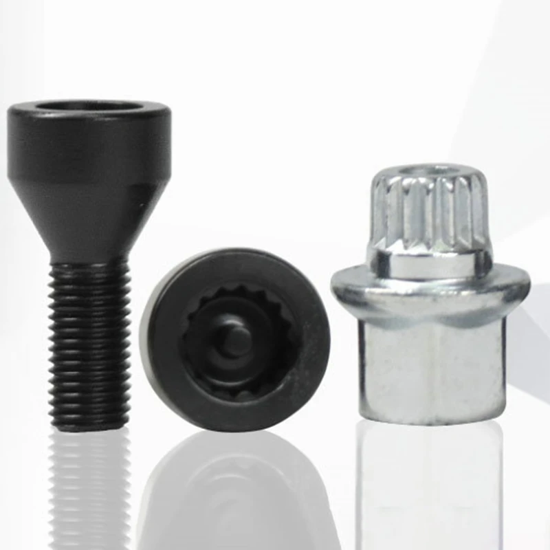 Черные зажимные болты 12 х1 5 шт. стальные 28 мм со склада с хвостовиком|Гайки и