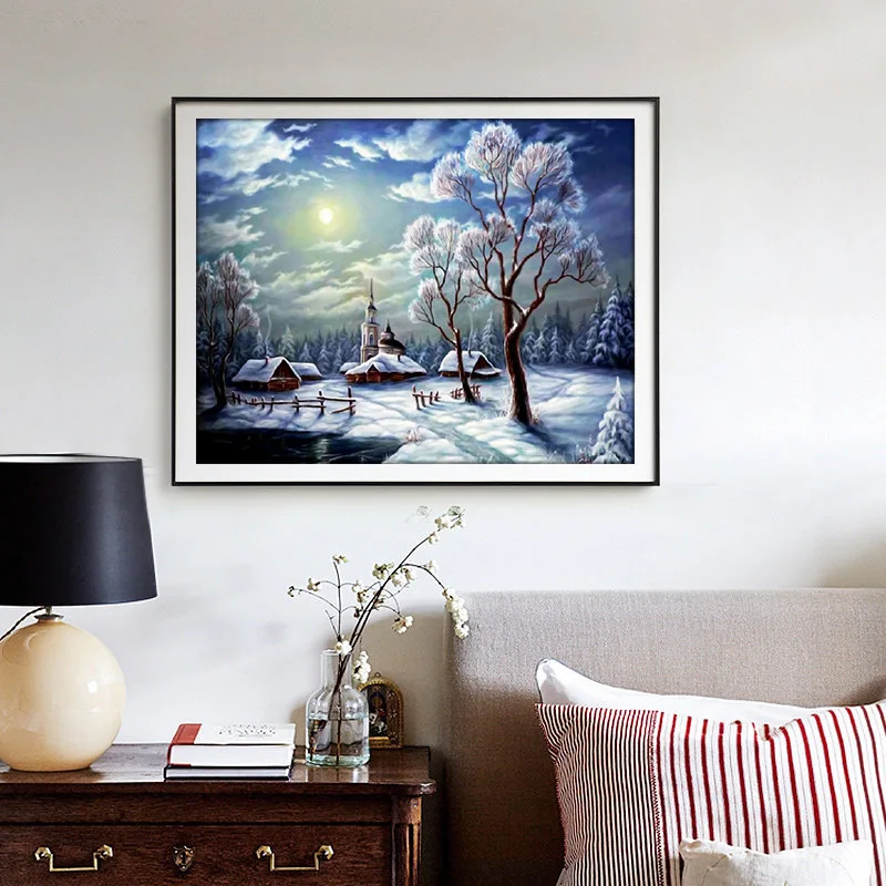 GATYZTORY 5D DIY алмазная живопись природа полная квадратная дрель Алмазная вышивка