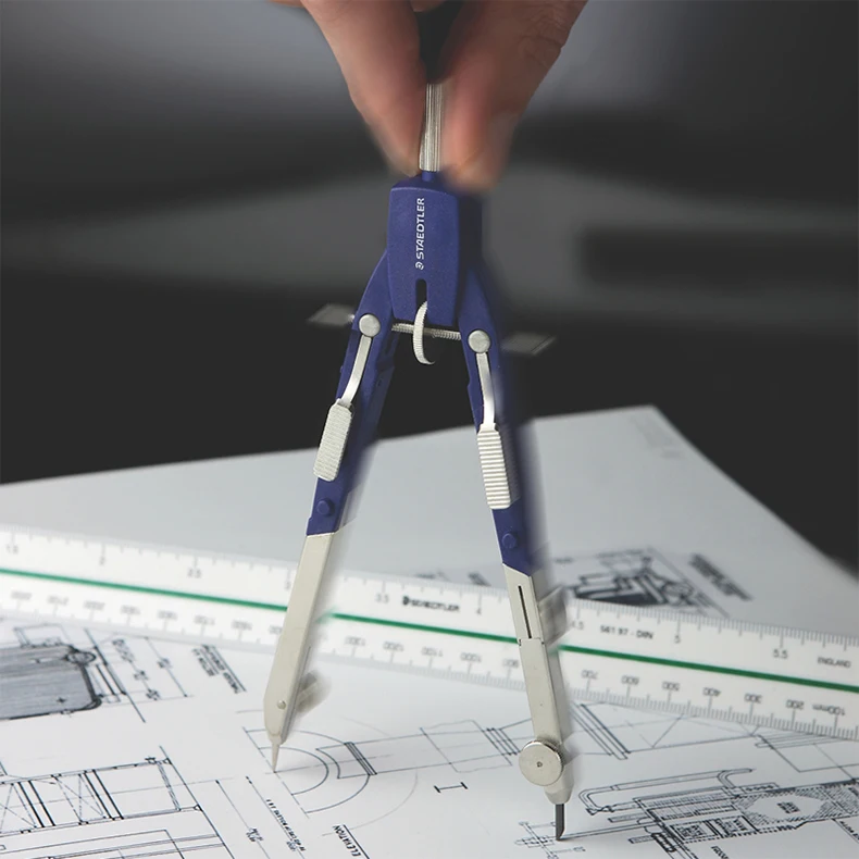 Немецкий STAEDTLER 559 WP 00 для начинающих базовый циркуль с карандашом 556 E4-HB циркуль