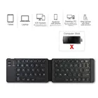 Удобная складная Bluetooth-клавиатура 3,0, Bluetooth-клавиатура с подсветкой и игровой клавиатурой, складная беспроводная клавиатура BT для телефона, ноутбука