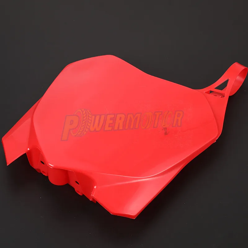 Plastic Front Number Plates Name Plate Red For Honda CRF250R 10-13 CRF450R 09-12 Off Road Racing Motocross Free Shipping | Автомобили и