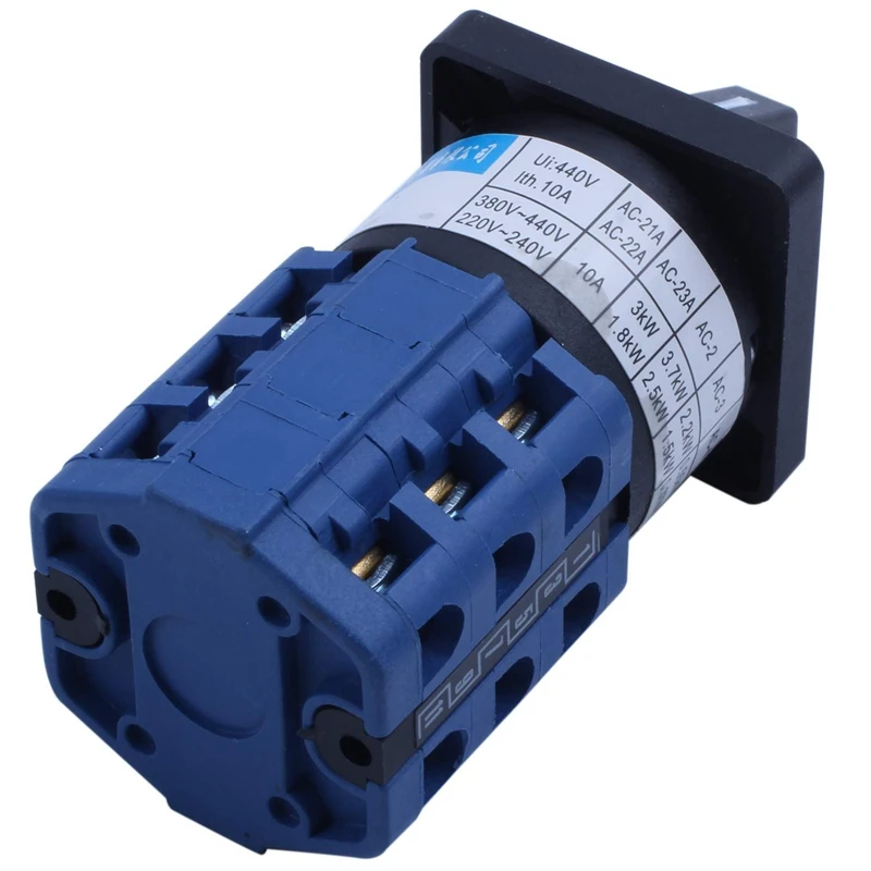 660V 10A 3 позиции три полюса поворотный кулачок универсальный