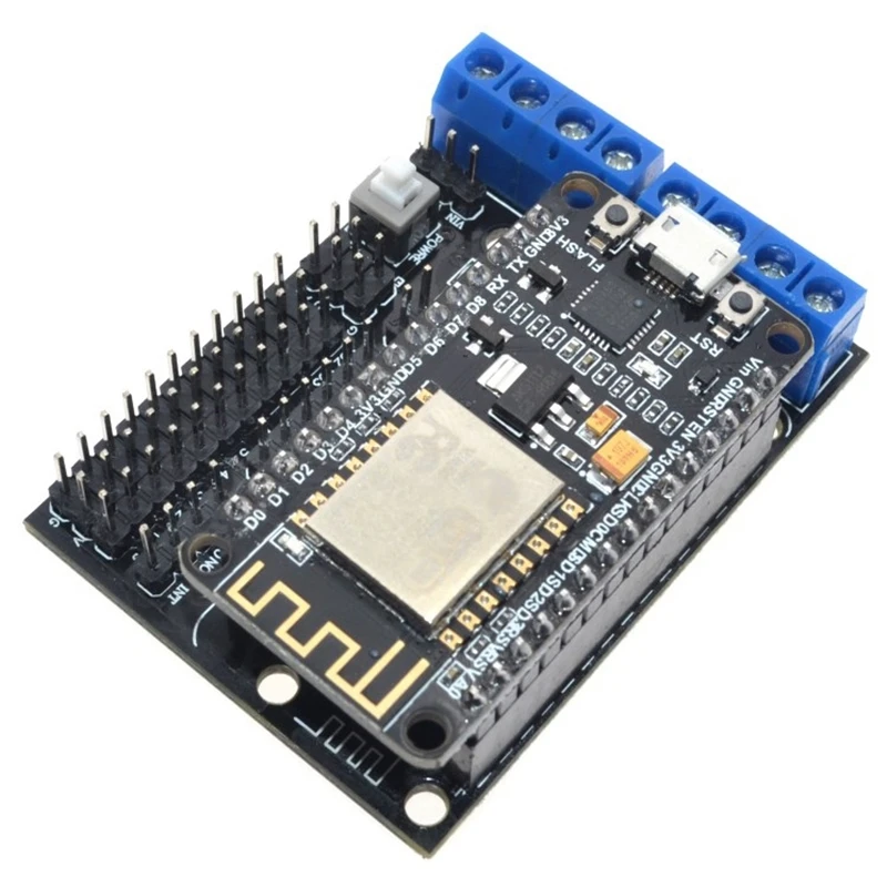 Подходит для Node MCU Набор разработчика nodemcu + защита двигателя ESP Wifi Esp8266 Esp-12e DIY RC