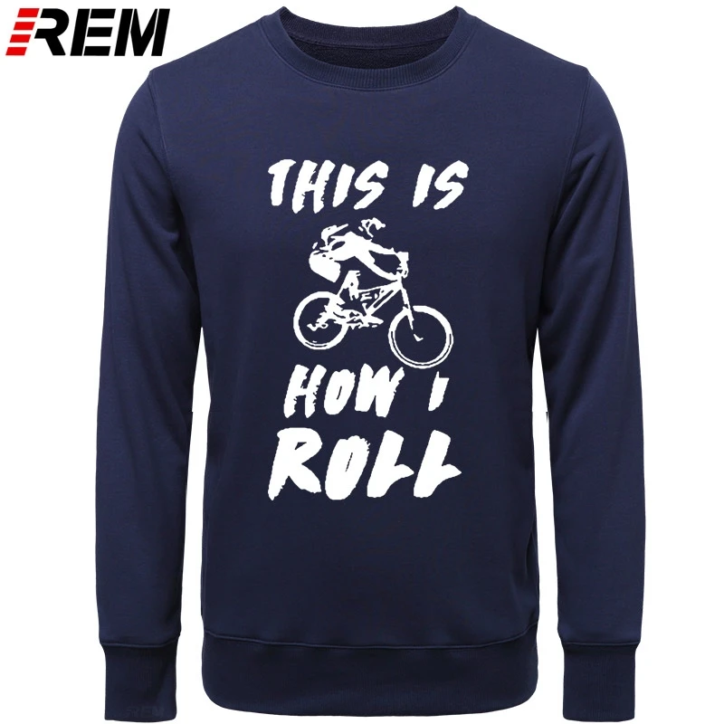 Забавно как я катаю горы Байкер Графический Мужской стиль мода с длинными