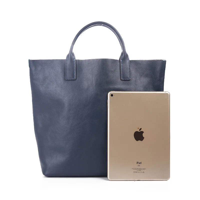 Женская сумка-тоут из воловьей кожи в европейском и американском стиле простая