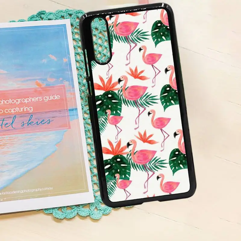 

Flamingo retro cartoon pattern Phone Case PC for iPhone 11 12 pro XS MAX 8 7 6 6S Plus X 5S SE 2020 XR