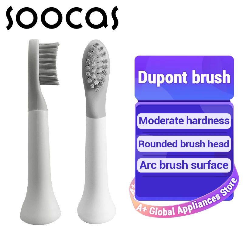 

SOOCAS SO WHITE EX3 Toothbrush Heads Only EX3 ToothBrush Electric Automatic Brush Replacement Heads Wireless Charing