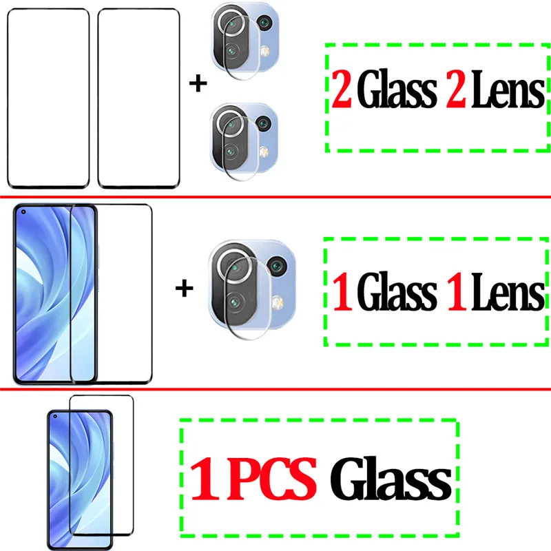 Mi 11 Lite защитное Стекло Xiaomi 5G стекло защита экрана закаленное для Mi11 Glass Xiao 10 T Pro