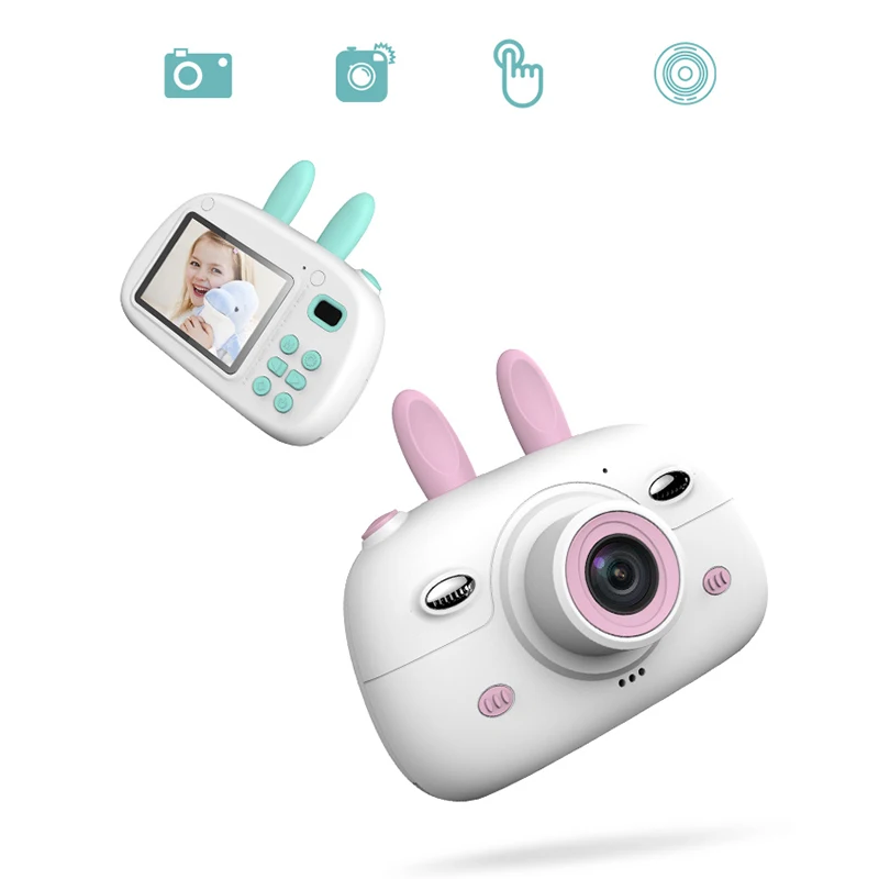 A3 детская камера 1080P HD SLR двойная линза мини мультипликационная с 2 4 дюймовым IPS