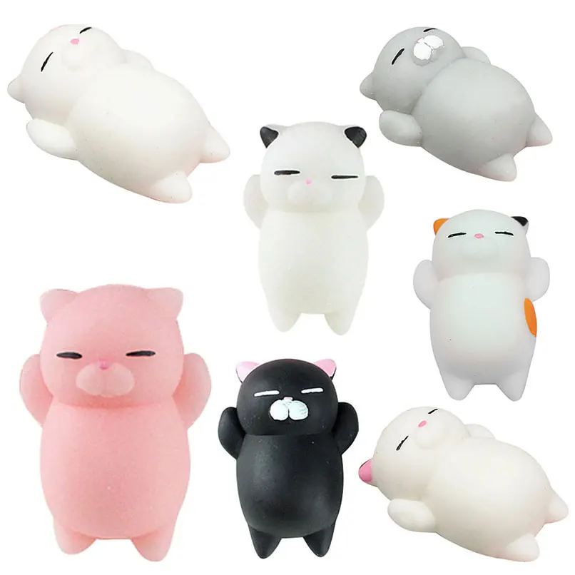 Сжимаемый кавайный Кот Мягкий медленно Восстанавливающий форму