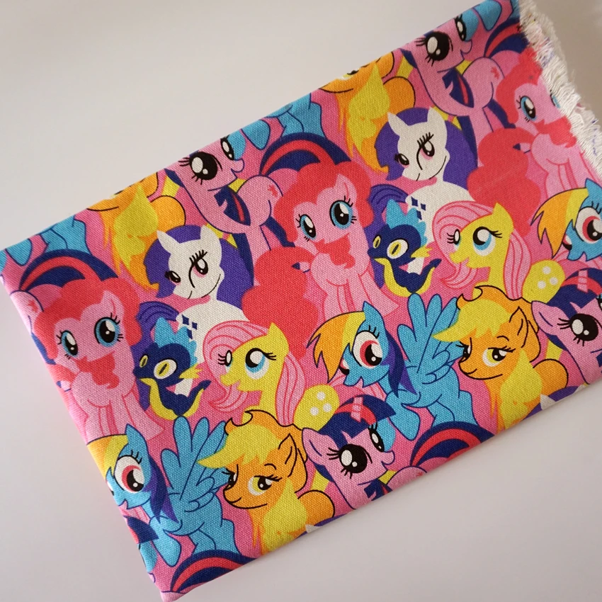 Симпатичная Лоскутная хлопчатобумажная холщовая ткань ручной работы с принтом