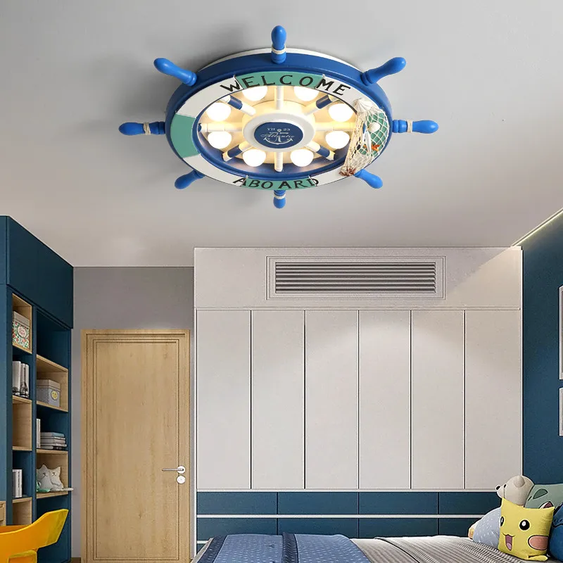 Lámpara de techo de Corsair con dibujos animados para niños, dormitorio, iluminación Led