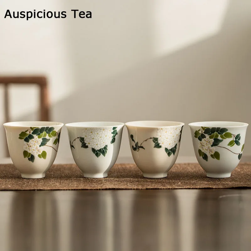 

Tea Cup Kung Fu Tea Set Household Personal Cup Simple Teacup Office Master Cup Bubble Tea Cup Retro Style Cup Teacups