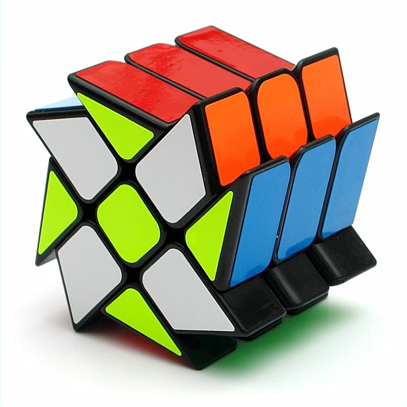 Windmill black Куб yongjun 3x3x3 ветряная мельница игрушки Magic Cube ветро-огонь колесо ветряная мельница 3x3x3 Скорость куб yongjun Ветер огня колеса 3x3 странно-shape форме, благодаря чему создается ощущение невесомости с куб - Цвет: Windmill black