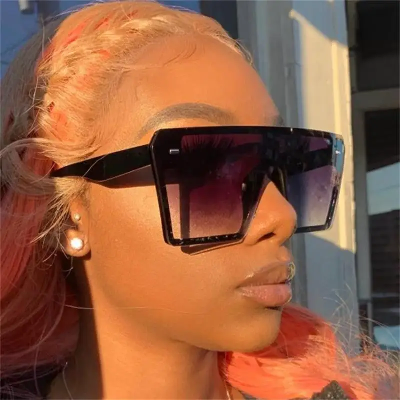 

Rimless Oversized Women Sunglasses Square Brand Designer Big Frame Sunglasses For Female UV400 Sun Glasses Oculos Masculino