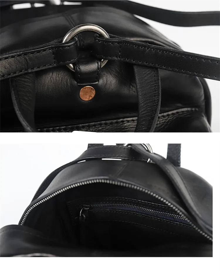 Винтажные кожаные маленькие рюкзаки ручной работы женская сумка в литературном