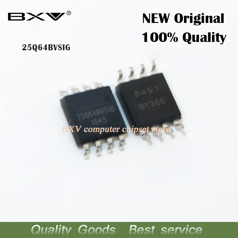 10 шт. 25Q64BVSIG 25Q64BVSSIG W25Q64BVSIG 25Q64 BVSIG sop 8 новый оригинальный чип для ноутбука Бесплатная