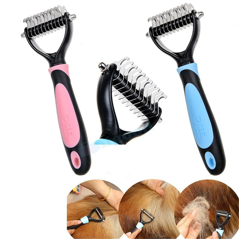 Безопасная Расческа для домашних животных с меховым узлом расчески собак