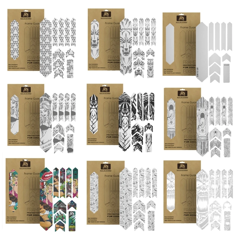 Съемная Наклейка защитная крышка для дорожного велосипеда 3D защита горного