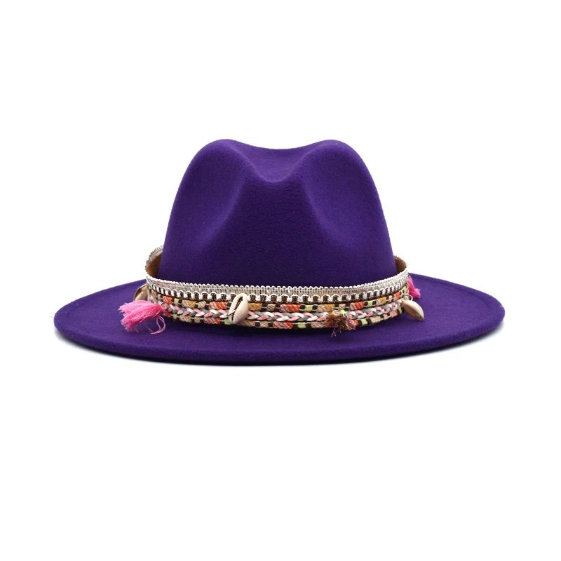 2020 Fashion Ladies Wool Blend Hat Spring And Autumn National Wind Hat Gentleman Travel Gazz Hat Male Hat F12
