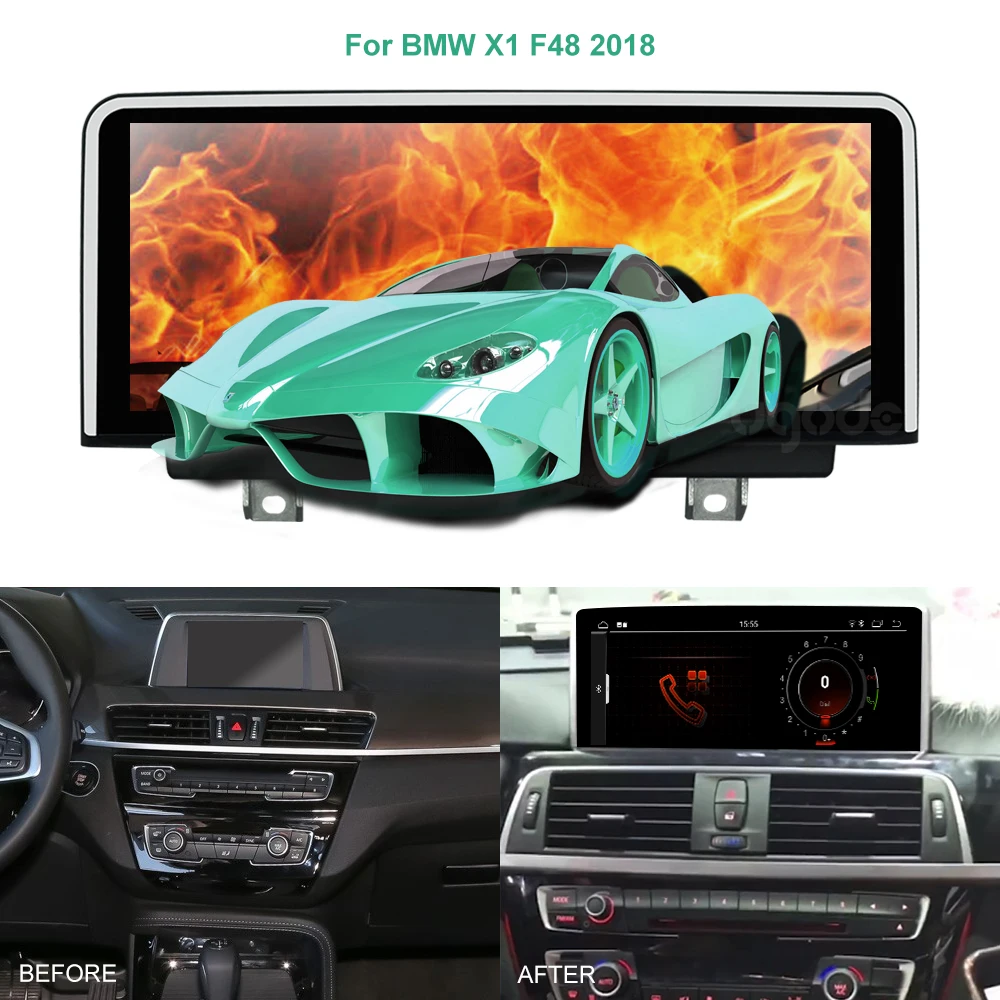 Ugode PX6 автомобильный мультимедийный плеер 10 25 &quotAndroid 9 0 для BMW X1 F48 2018 EVO GPS Навигация