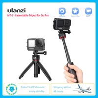 ulanzi mt 31 extendable handheld action camera tripod lightweight for gopro 9 8 7 6 5 max for tik tok youtube vlog video record