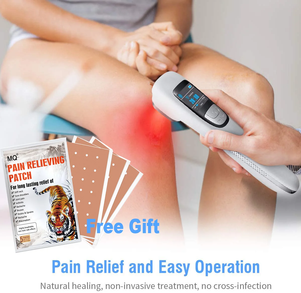 

Low Level Laser Therapy (LLLT) improve wound Recovery and soft tissue healing,acute and chronic pain Relief,reduce inflammation