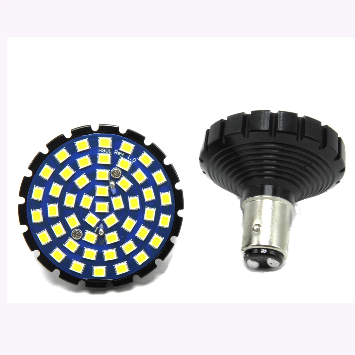2 шт. 1157 светодиодный BAY15D 2835 48smd лампа Canbus Error Free мотоциклетные отложным воротником