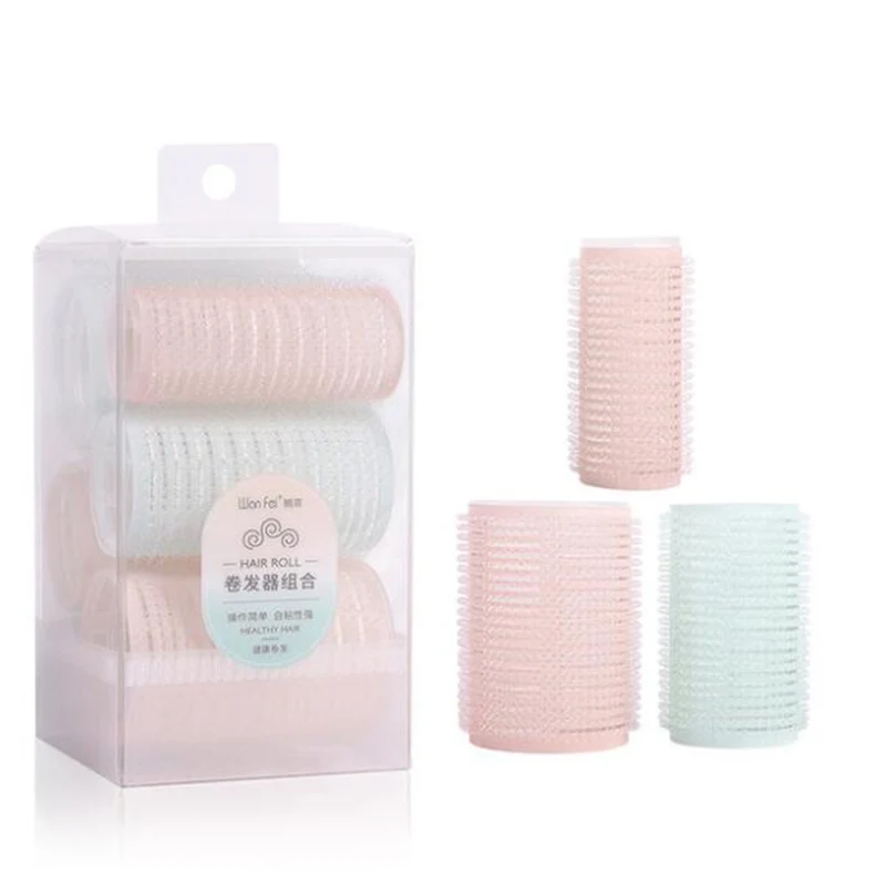 

6 шт./компл. бигуди с автозахватом, эффективные бигуди, салонные бигуди для волос, большие размеры, липкие приспособления для завивки волос, б...