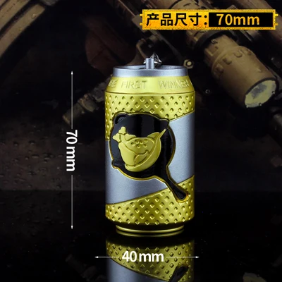 7cm drink edition Джедай курица игра метание оружие слеза газ бомба высокой взрывной мусора граната дымовая шашка Модель Подвеска ручной работы - Цвет: 7cm drink edition