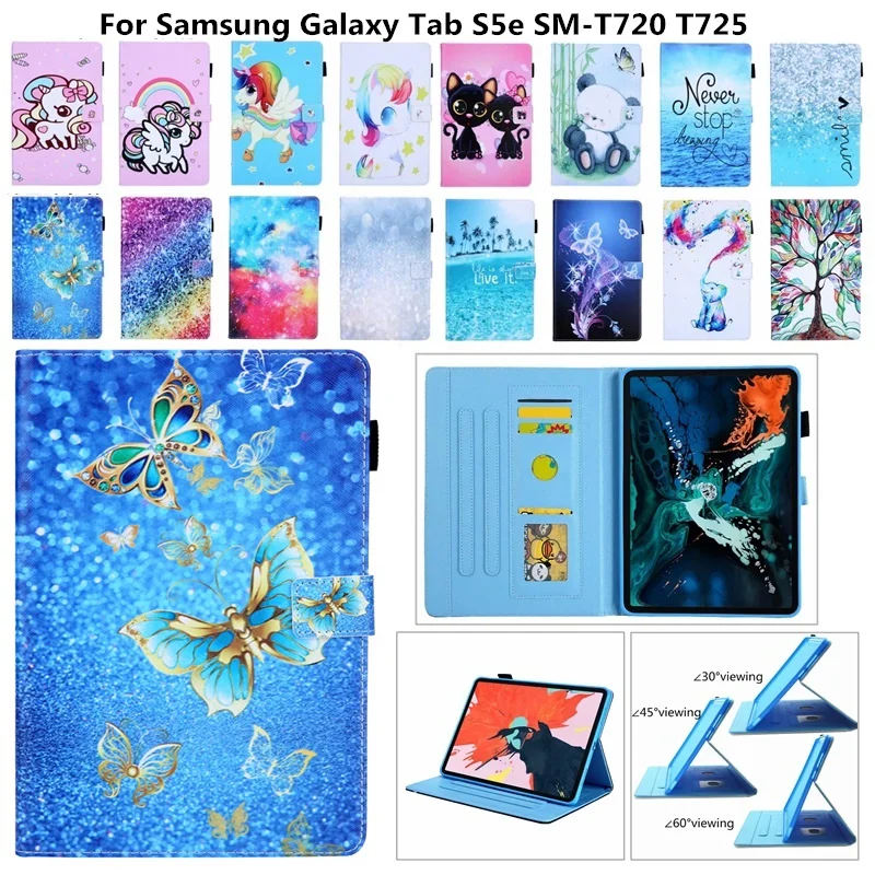 

Чехол для Samsung Galaxy Tab S5e SM-T720, T725, 10,5 дюйма, милый кот, слон, чехол для планшета, чехол для Tab S5e