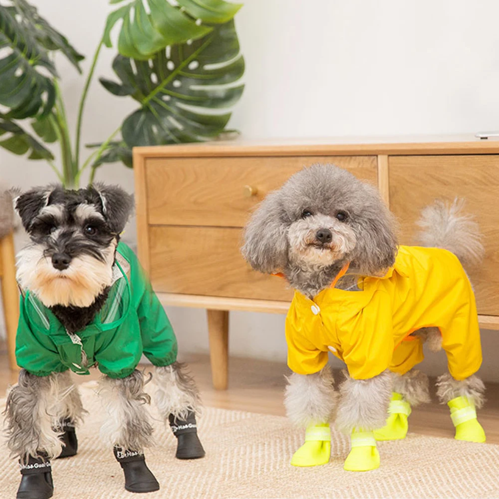 Светоотражающий водонепроницаемый дождевик домашнее животное Чихуахуа собака s