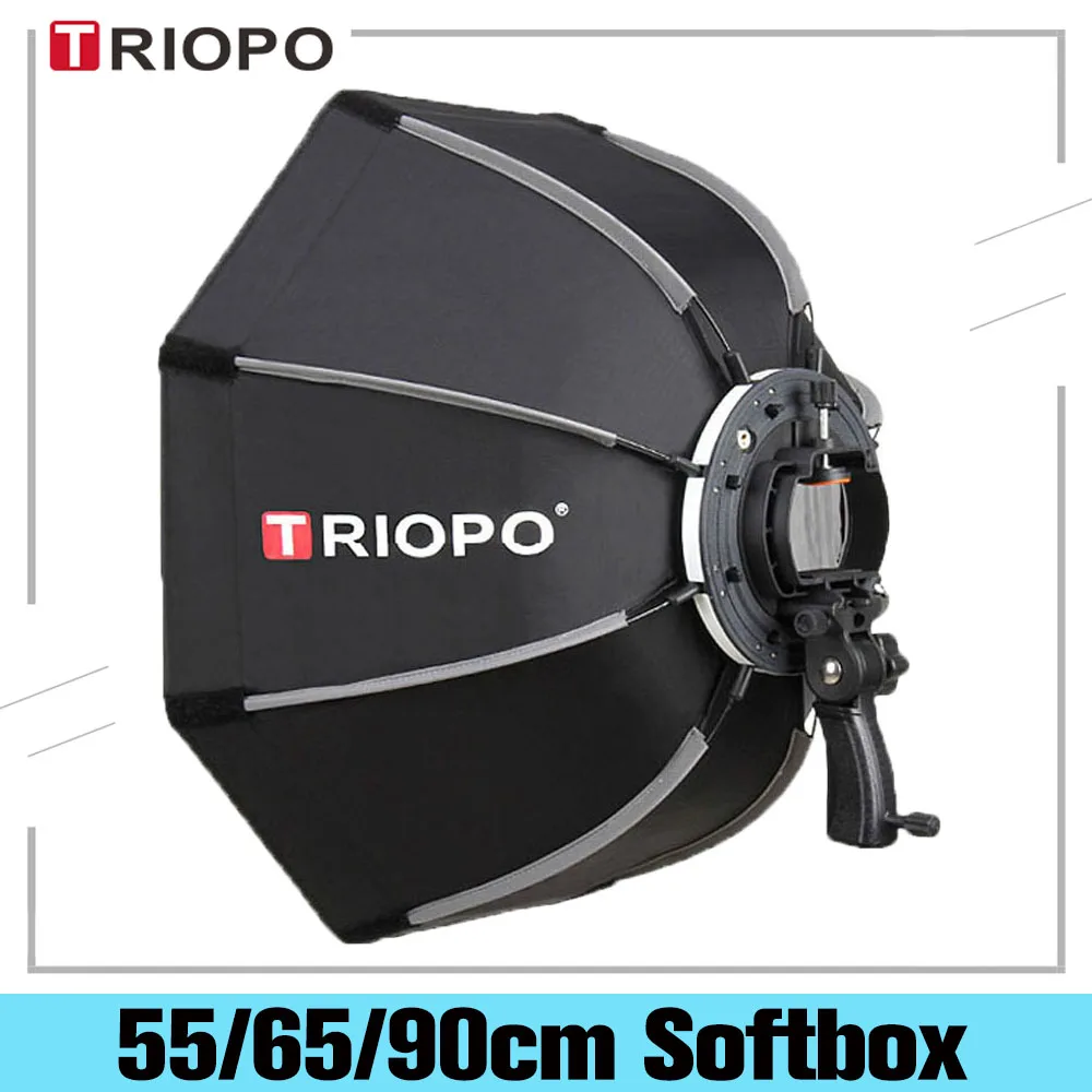 

Triopo 55cm 65cm 90cm Speedlite Portable Octagon Umbrella Softbox Outdoor Flash Soft Box for Canon Godox