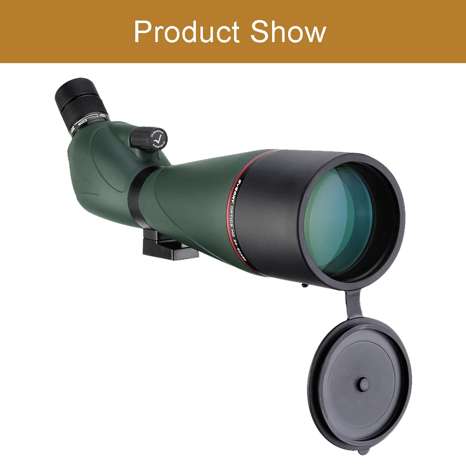 SVBONY SV408 телескоп 20-60x80 зум Зрительная труба водонепроницаемый полностью Многослойное оптическое стекло высокой четкости охота на открытом воздухе