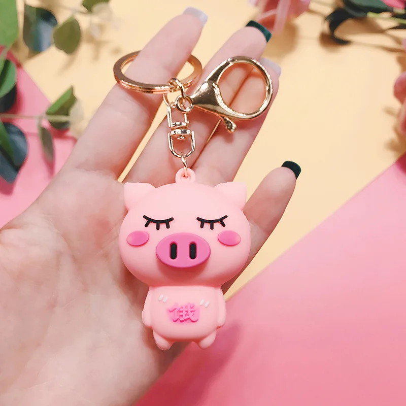 Милый розовый брелок с поросенком мультфильм кукла подвеска на рюкзак защита
