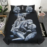 3d skeleton and beauty cartoon digital printing 23pcs quilt cover pillowcase double bed sheet cover quilt cover bedroom bedding
