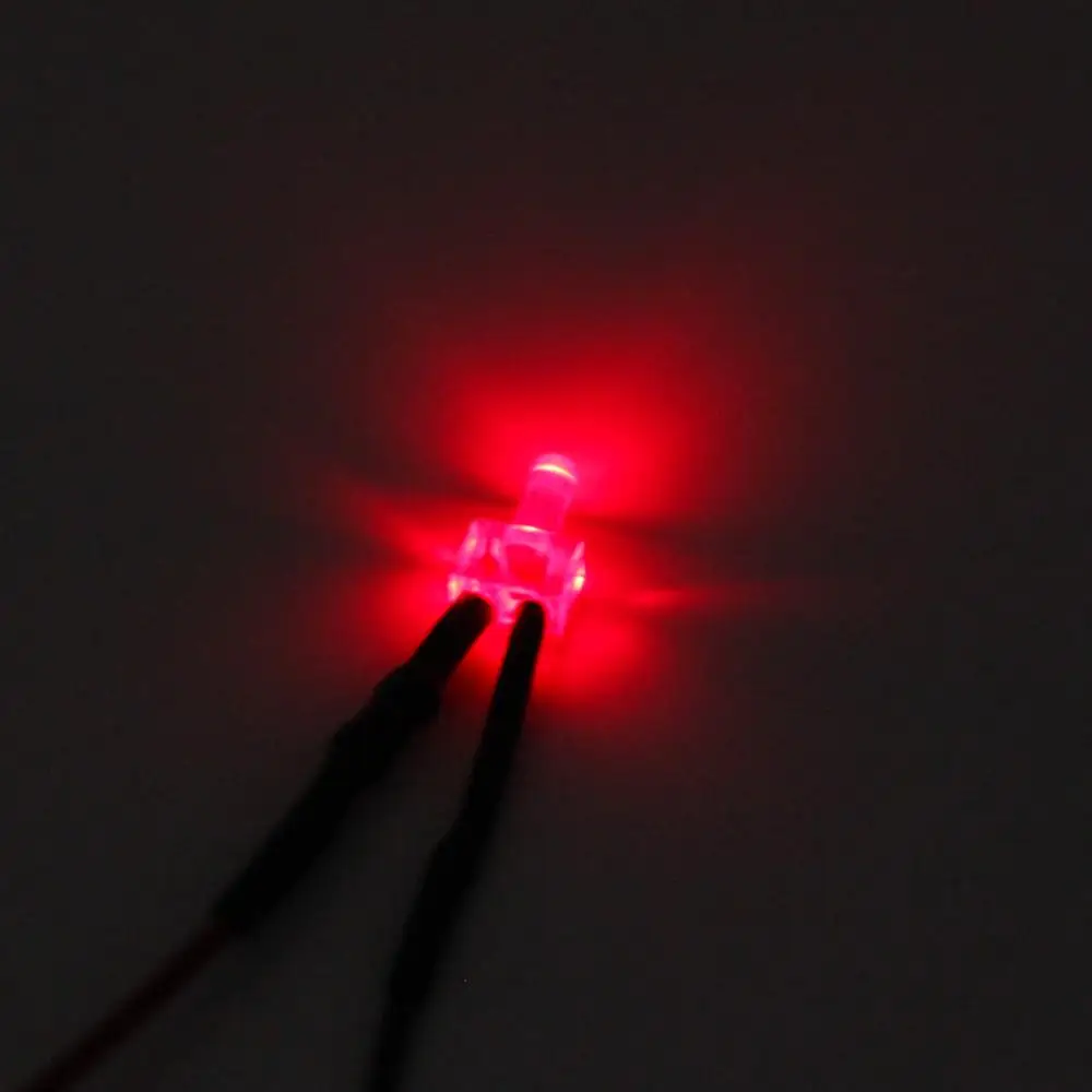 20 штук Предварительно проводной 2 мм с Красной светодиодной лампой светильник