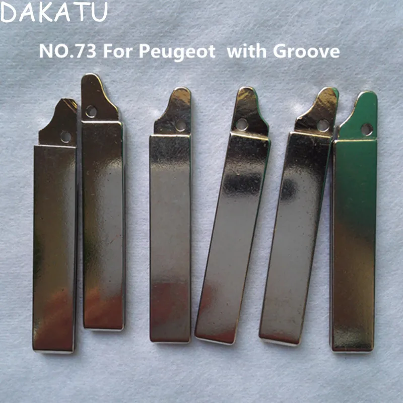 

DAKATU NO.73 Key Blade For Peugeot 307 308 408 508 Citroen C-triomphe C-Quatre Flip Remote Key Blade Replacement Groove HU83