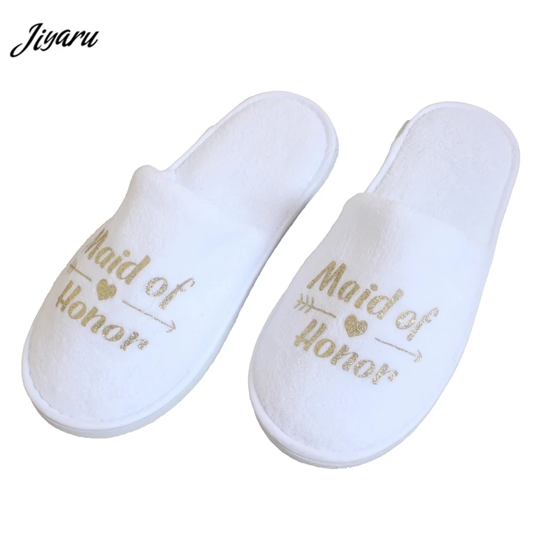 Новинка Женские свадебные тапочки Гостиничная обувь Свадебные Шлепанцы для