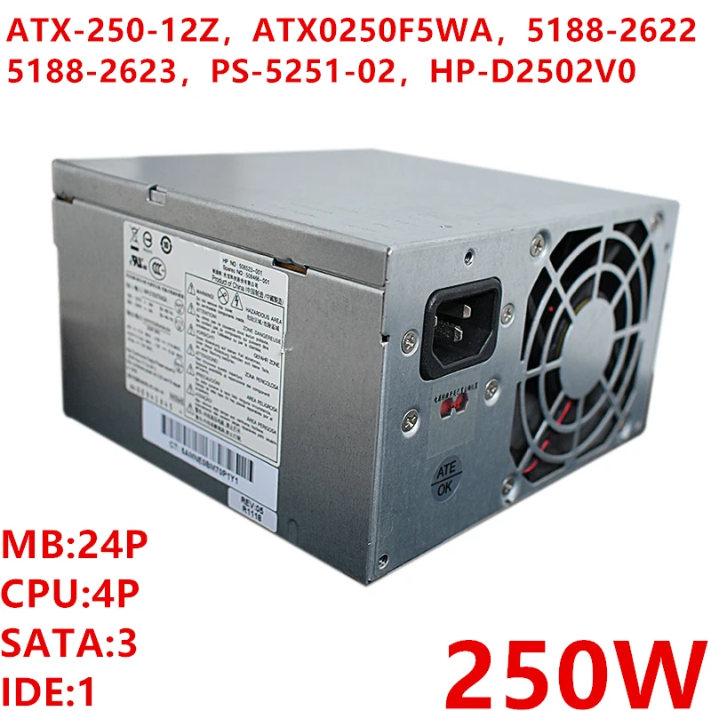 Новый оригинальный блок питания для HP BESTEC DX2718 DX2310 DX2318 250 Вт ATX 12Z ATX0250F5WA 5188 2623 PS 5251 02
